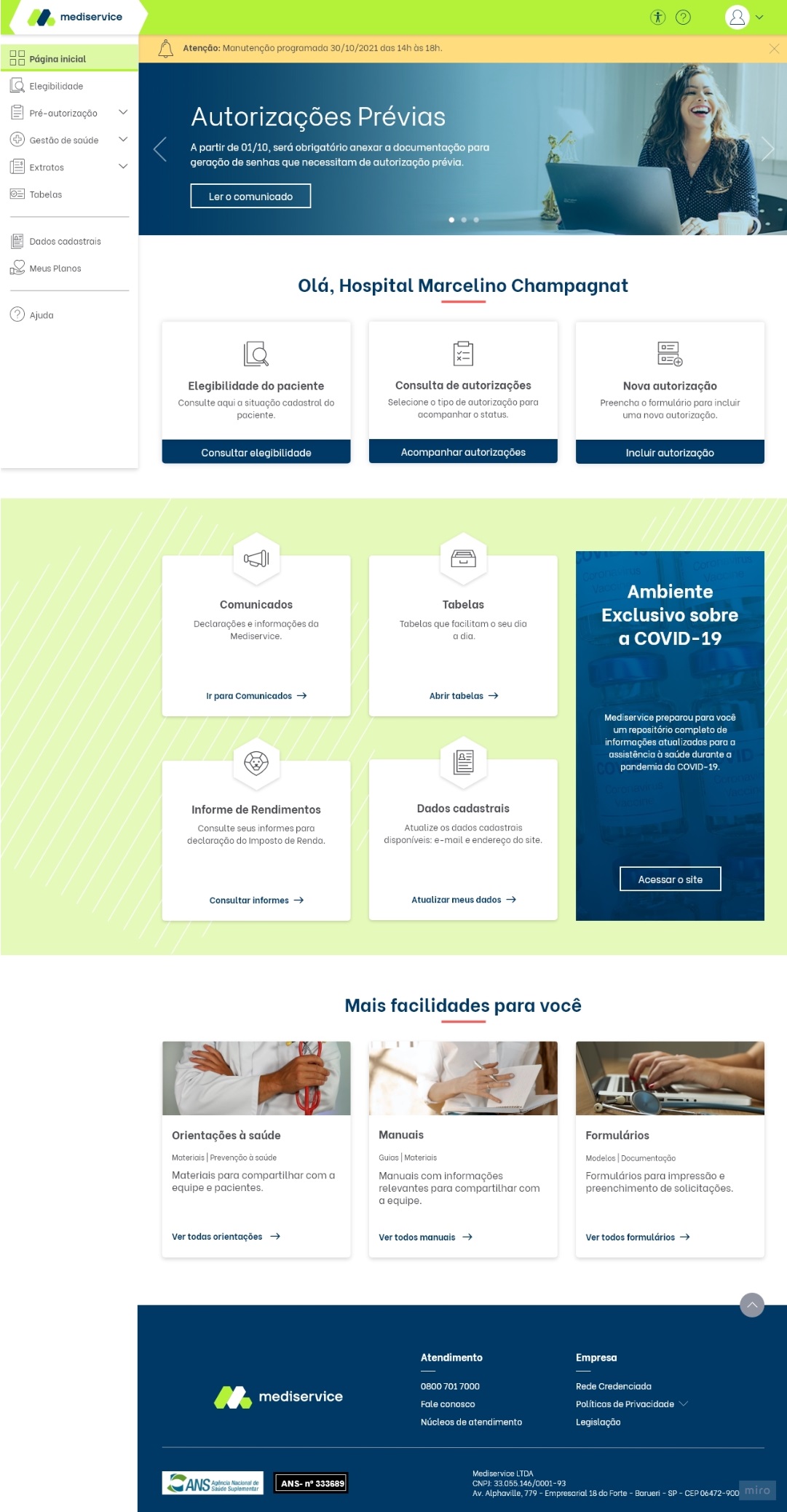 Homepage outcome
